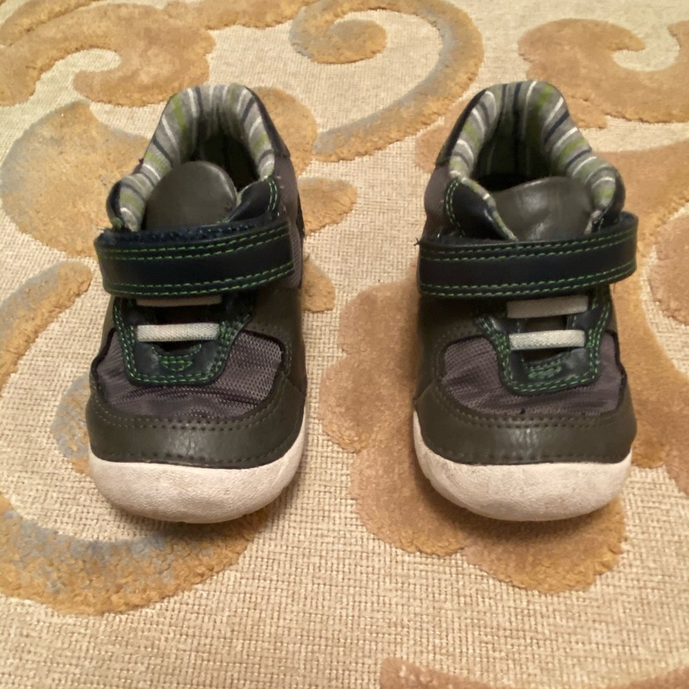 Born gray and green shoes